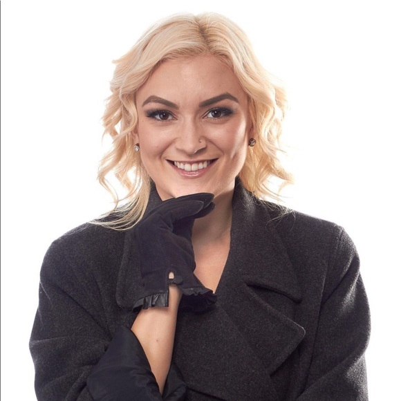 NWT Sensational Suede Fleece Lined leather Gloves - Picture 1 of 6